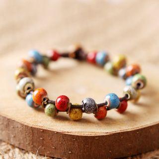 Ceramic Bead Bracelet As Shown In Figure - One Size