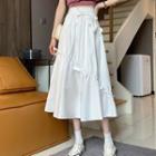 Asymmetrical Bow Midi Skirt