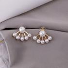 Faux Pearl Earring 1 Pair - E3031 - As Shown In Figure - One Size