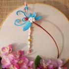 Flower Hair Pin Blue - One Size