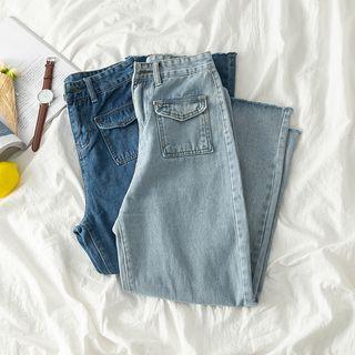 Pocket-front Straight-leg Jeans