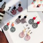 Round Thread Earring
