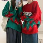 Christmas Argyle Sweater