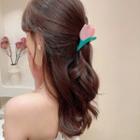 Flower Resin Hair Clip Pink - One Size