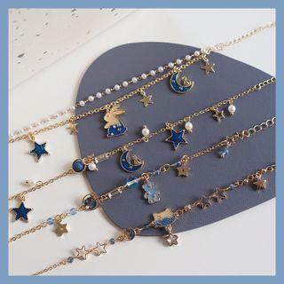 Rabbit / Cat / Moon & Star Alloy Bracelet (various Designs)