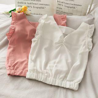 Ruched Sleeveless Top In 6 Colors