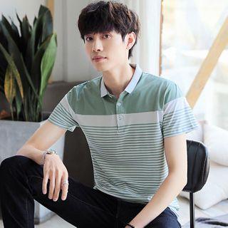 Short-sleeve Striped Polo-shirt