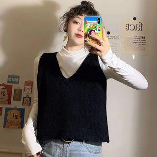 Knit Vest / Dress / Long-sleeve Top