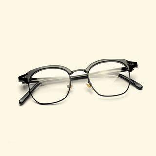 Half Chunky Frame Glasses