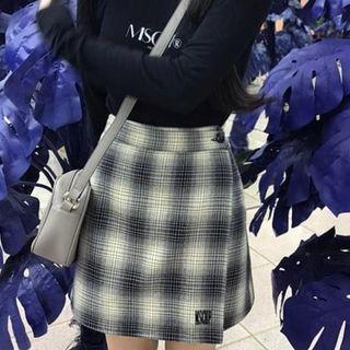 Plaid Shorts Skirt