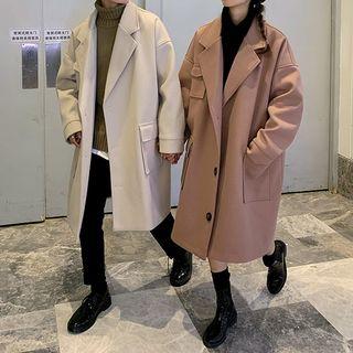 Couple-matching Woolen Trench Coat