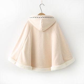 Printed Fleece-lining Cape