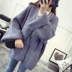 Open Front Long Chunky Cardigan