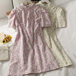 Slim-fit Lace Qipao Dress