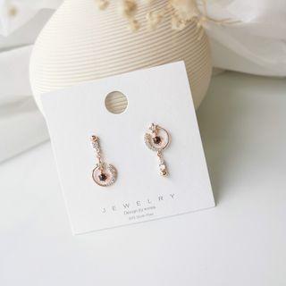 Star Moon Drop Earring As Shown In Figure -