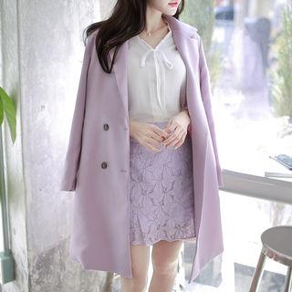 Double-breasted Pocket-side Coat