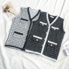 Tweed Button Vest