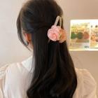 Flower Hair Claw Camellia - Pink - One Size