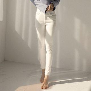[edew] Napped Straight-leg Pants