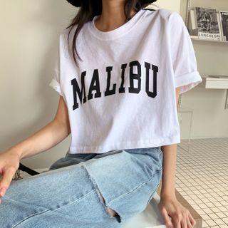 Malibu Boxy Cropped T-shirt