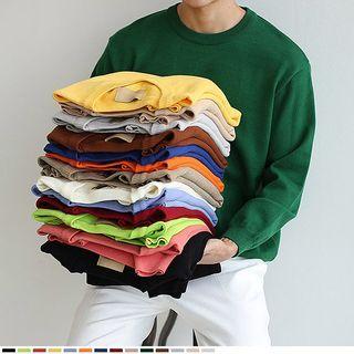 Round-neck Knit Top In 14 Colors