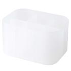 Muji - Pp Makeup Box With Partition Half 1/2 Size 1 Pc