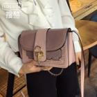Studded Faux-leather Satchel Bag