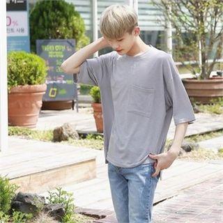 Patch-pocket Over-fit T-shirt