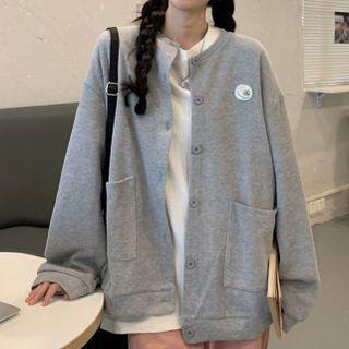 Cartoon Print Button Jacket