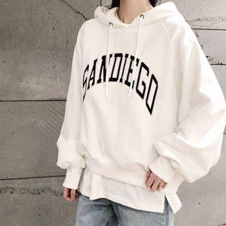Sandiego Letter Oversized Hoodie