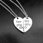 Heart-shaped Couple Necklace