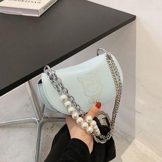 Cartoon Print Chain Shoulder Bag