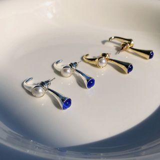 Cat Eye Stone Alloy Dangle Earring