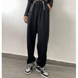High-waist Chained Straight Leg Pants