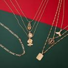 Pendant Layered Alloy Necklace (various Designs) 9500 - Gold - One Size