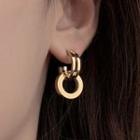 Hoop Stainless Steel Dangle Earring 1 Pair - Gold - One Size