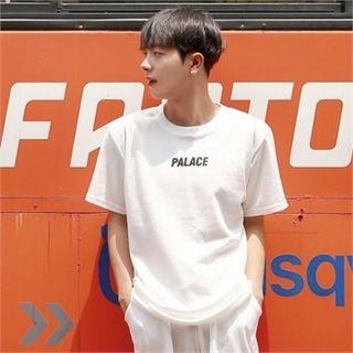 Letter-print Short-sleeve T-shirt