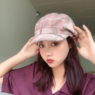 Retro Plaid Octagon Cap