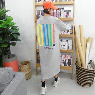 Tall Size Printed Long Pullover Dress