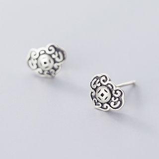 Heart Stud Earring S925 Sterling Silver - 1 Pair - As Shown In Figure - One Size