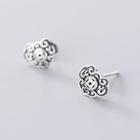 Heart Stud Earring S925 Sterling Silver - 1 Pair - As Shown In Figure - One Size