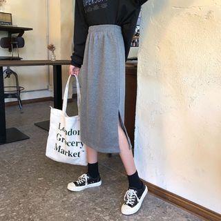 Plain Midi Skirt - 2 Colors