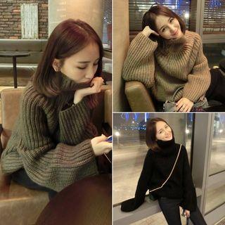 Plain Long Sleeve Knit Sweater