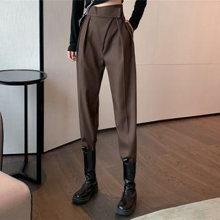 Adhesive Tabs-waist Dress Pants