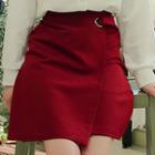 Strappy Wrap Skirt Red - One Size