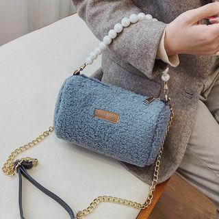 Fleece Chained Crossbody Bag