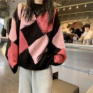Color-block Round Neck Sweater