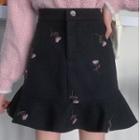 Flower Pencil Skirt