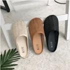 Woven Round-toe Mules