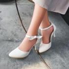 Bow Detail High Heel Pointed Pumps